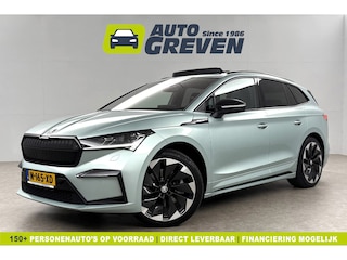 Skoda Enyaq 80 Sportline | ELEKTRISCH | 204PK Pano Sfeer Carplay Head up Display LED Trekhaak Virtual Navi Clima Cruise 21"LMV PDC
