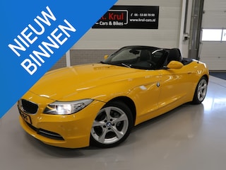 BMW Z4 Roadster sDrive20i Executive Sportstoelen Leer/Alcantara Automaat Boekjes aanwezig Atacama Geel Stoelverwarming Zeer nette auto! Airco Parkeersensoren Windscherm
