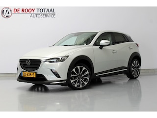 Mazda CX-3 2.0 SkyActiv-G 120 GT-M 122PK, LEER | CARPLAY | NAVIGATIE | CLIMATE CONTROLE | TREKHAAK | STOEL/STUUR VERWARMING