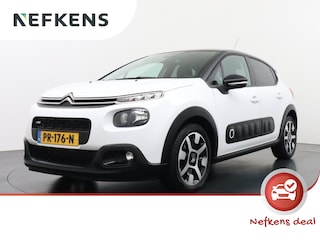 Citroën C3 Shine 82 pk | Navigatie | Achteruitrijcamera | Parkeersensoren Achter | LED Dagrijverlichting | Lederen Stuurwiel en Versnellingspook | DAB Ontvanger | Climate Control | Cruise Control | 17" Lichtmetalen Velgen | Apple Carplay/Android Auto |
