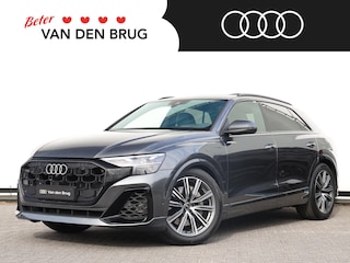 Audi Q8 55 TFSI e quattro Pro Line S 394pk | Vierwielsturing | Pano | B&O | Head-up | 360° camera | Trekhaak | Stoelverwarming v+a | Dodehoek | Adaptive Cruise | 21" Velgen |