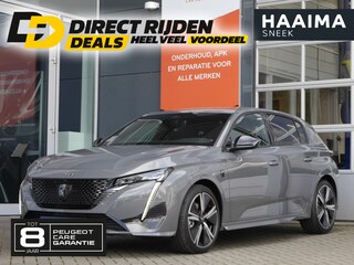 Peugeot 308 1.2 Hybrid 136 e-DCS6 GT | Nieuwe auto | Automaat | Keyless entry & start | Led verlichting | 18 inch Lichtmetalen velgen | Navigatie | Adaptive cruise control | Rondom camera | Regensensor