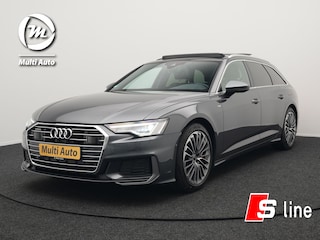 Audi A6 Avant 55 TFSI e Quattro S Line Plug In Hybrid 367pk PHEV | Panodak | Adaptive Cruise | Virtual | 19"L.M | Sportstoelen Verwarmd | 19"L.M | Camera | Parkeerassistent |