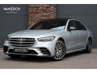 Mercedes-Benz S-klasse 580 e 4MATIC Lang AMG Line | Airmatic | Chauffeurspakket | Achterasbesturing | Augmented HUD | Distronic+ | Burmester | Exclusief Nappa Leder | 3D-Display | Vlakkenverwarming |