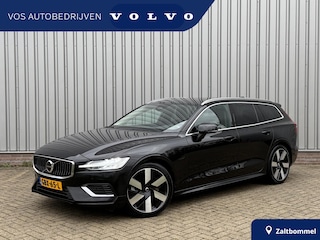 Volvo V60 2.0 T6 Plug-in hybrid AWD Essential Edition | Adaptive Cruise Control met Pilot Assist| Dodehoekdetectie| Stoelverwarming voor + achter| Stuurwielverwarming| Extra getint glas achter| RVS-geborstelde bumperbescherming|