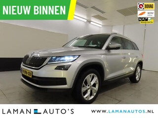 Skoda Kodiaq 1.5 TSI 150pk DSG Business Edition Plus Aut. | Panorama Open dak Virtual 360 Camera Leder/Alcantara CarPlay Columbus Canton ECC Navi LED ACC 19" LMV BLIS Trekhaak Metallic | Voorschoten