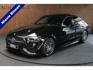 Mercedes-Benz C-klasse 180 AMG Panodak Leer Camera Nightpack Navi PTS Ambient LM velgen Afneemb. trekhaak
