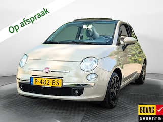 Fiat 500 1.2 Rock (70 PK) Keurig-Onderh. BOVAG-Garantie. Elek.-Schuifdak, Leer, Navigatie, Cruisecontrol, Parkeersensoren, Bluetooth, Lm-Velgen-14Inch, Privacy-Glas