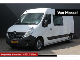 Renault Master T35 2.3 dCi 145Pk L3H2 Energy Dubbele Cabine | Navigatie | Climate Control | Trekhaak | Betimmering | Bluetooth Telefoonvoorbereiding | Parkeersensoren Achter | Achteruitrijcamera | All Season Banden | Lucht-Geveerde Stoel |