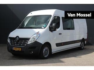 Renault Master T35 2.3 dCi 145Pk L3H2 Energy Dubbele Cabine | Navigatie | Climate Control | Trekhaak | Betimmering | Bluetooth Telefoonvoorbereiding | Parkeersensoren Achter | Achteruitrijcamera | All Season Banden |