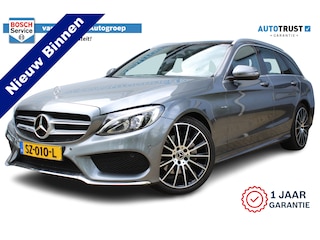 Mercedes-Benz C-klasse Estate 180 CDI Sport Edition Upgrade 19 inch | Incl. 12 maanden Garantie | Panorama dak | Achteruitrijcamera | Stoelverwarming | Parkeersensoren V+A | Cruise controle | Navigatie | Climate controle | LED Koplampen | Elektrische kofferbak klep | Keyless start | 19 Inch LMV | Dodehoeksensoren | Schakelmogelijkheid aan stuurwiel | Lederen bekleding | Origineel NL auto | NAP |