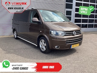 Volkswagen Transporter 2.0 TDI DSG Aut. 140 pk L2 DC Dubbel Cabine EXPORT ONLY NL Auto/ APK 04-2026/ Riem V.V./ Leder/ Cruise/ Camera/ Navi/ Sidebars/ PDC
