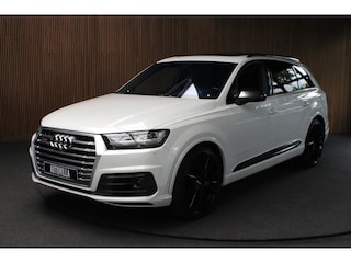 Audi Q7 4.0 TDI SQ7 quattro 7p Leer HUD Standkachel B&O 360° ACC Navi PDC Softclose Climate (4 zone) Alcantara hemel Lederen dashboard Luchtvering Climate Stoelverwarming v + a PDC B&O Rising Tweeter LM velgen