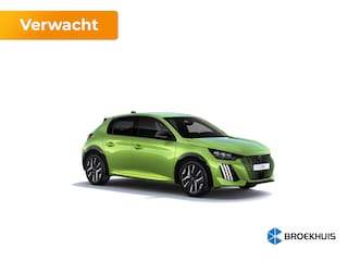 Peugeot 208 GT | 8 jaar fabrieksgarantie of 160.000 kilometer op het accupakket | Adaptieve cruise control met Stop&Go functie | Armsteunen op de voorportieren bekleed met kunstleder met groen sierstiksel (GT-Line)