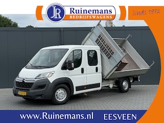 Citroën Jumper 2.2 HDI 150 PK ZWAAR / 3 ZIJDIGE KIPPER / L4 MAXI / 1e EIG. / 7 PERS. DUBBEL CABINE / AIRCO / NAVI / CAMERA / 3 TONS TREKHAAK