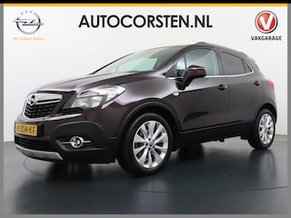 Opel Mokka 1.4T 141pk Navi Camera Trekh.1/2Leer Stoel-/Stuurverw.Usb Bluetooth CruiseControl Ecc Licht-/Zichtpakket Pdc Mistlampen Elek.inkl.Spiegels Boordcomputer Isofix LM-velgen Volledig Dealer Onderhouden Cosmo