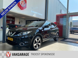 Nissan Qashqai 1.2 Connect Edition,Automaat,Navigatie,Rondomzicht Camera,Panoramadak,Rijstrooksensor,Keyless,Trekhaak,Climate&Cruisecontrol,Spraakbediening,18 Inch Lmv