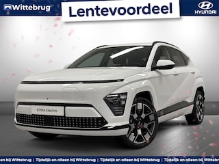 Hyundai Kona Premium 65.4 kWh Volledig Elektrische Automaat met Navigatie, Lederen bekleding en Stoelverwarming UPGRADE EDITION uit voorraad leverbaar