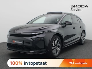 Skoda Enyaq 85 Sportline 77KW 286PK Pano-Schuifkanteldak, Warmtepomp, Achteruitrijcamera, Navigatie, Keyless, Matrix-LED, Stoel-Stuurverwarming, Trekhaak, 20" LM Velgen