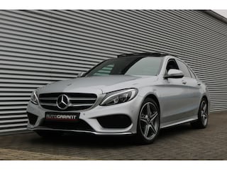 Mercedes-Benz C-klasse 180 AMG Pakket Aut (Orig NL! NAP! Panoramadak Sportleder Navi/Camera Full-Led 18InchAMG PrivacyGlass Pdc V+A)