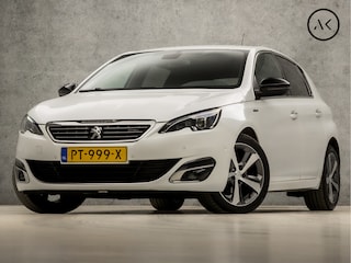 Peugeot 308 1.2 PureTech GT-line Automaat (NAVIGATIE, CAMERA, KEYLESS, MASSAGE, STOELVERWARMING, CAMERA, SPORTSTOELEN, LEDER/ALCANTARA, GETINT GLAS, NIEUWE APK, NIEUWSTAAT)