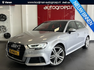 Audi A3 Sportback 30 TFSI Sport S Line Edition SLECHTS 65000 km gereden, Automaat, Stoelverwarming, Parkeersensoren, Dual Climate Controle en meer!