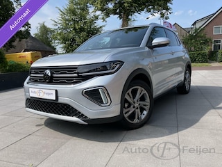 Volkswagen T-Cross 1.0 TSI R-Line DSG VIRTUAL COCKPIT NAVIGATIE CAMERA PDC CLIMA AIRCO ADAPITIVECRUISE CONTROL STOELVERWARIMG DONKERGLAS ACHTER 17 LICHTMETAAL MET ALL SEASON DYNAMISCHE KNIP LICHT
