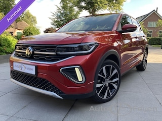 Volkswagen T-Cross 1.0 TSI R-Line 1.0 TSI DSG VIRTUALCOCKPIT NAVIGATIE CAMERA AFN TREKHAAK PDC AIRCO CLIMA ADAPTIVE CRUISE CONTROL STOELVERWARMING 18 INCH LM DONKERGLAS VANF B STIJL DYNAMISCHE KNP LICHT