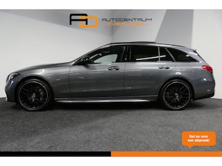 Mercedes-Benz C-klasse Estate 300 e AMG Line / C63S AMG Diffuser / Panamericana Grill / Panoramadak / Elektr. verstelbare voorstoelen (memory) / Digital Light / Ambienteverlichting / Stoelverwarming / Rondomzichtcamera / Luchtvering met niveauregeling (achteras) / Apple Carplay - Android Auto / 20'' LMV / Dodehoek detectie / Trekhaak (wegklapbaar) / Multimedia scherm groot / Keyless / Agility Control