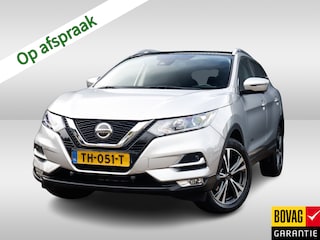 Nissan Qashqai 1.2 N-Connecta (116 PK) 2e-Eig. & BOVAG-Garantie. NL-Auto, Trekhaak, Panoramadak, Navigatie, Cruisecontrol, Keyless-Entry/Start, Achteruitrijcamera, Bluetooth, Parkeersensoren-V+A, DAB Licht-Zicht-Pakket, Lm-Velgen-18Inch, Privacy-Glas