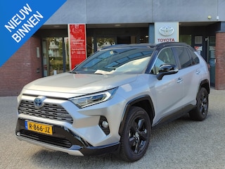 Toyota RAV4 2.5 Hybrid AWD Bi-Tone 4S-BANDEN STOELVERW NAVI APPLE/ANDROID EL-ACHTERKLEP KEYLESS PARK-SENSOREN CAMERA 18'' LM-VELGEN EL-STOEL