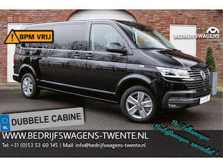 Volkswagen Transporter T6.1 2.0 TDI 204PK DSG L2H1 HIGHLINE DUB/CAB Standkachel | Leder | LED | Trekhaak | Full Option |
