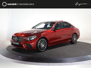 Mercedes-Benz C-klasse 180 Premium Pack | AMG | Apple Carplay/Android Auto| Panoramadak | Night | Burmester | DAB | Designo | Stoelverwarming |