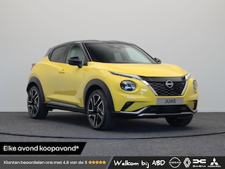 Nissan Juke 1.6 Hybrid N-Design | Rijklaarprijs!! | Stoel, Stuur en Voorruitverwarming | Draadloze Oplader | Keyless Entry | Cruise Control |