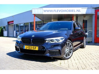 BMW 5-serie Touring 520d 190pk M Sport Aut. Pano|Sportstoelen|1e Eig|Leder|HUD|LMV|Enz!
