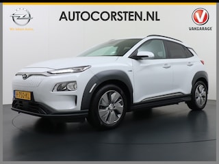Hyundai Kona EV 64kWh AUT.204pk Grootste ACCU Adaptieve Cruise Control Camera Navi Apple Carplay Android Auto Head-Up Display Ecc DAB Keyless Pdc Regen-Lichtsensor Led Blindspot Monitoring LaneAssist Subwoofer Voorruit verwarmbaar Bluetooth Privacy Glas Lmv 17" Fashion