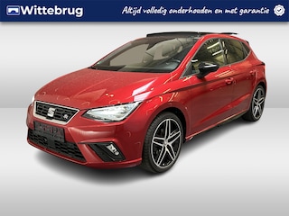 Seat Ibiza 1.5 TSI FR / AUTOMAAT/ 150 PK/ PANO/ 18" LMV/ PARK. SENSOREN + CAMERA/ CRUISE/ FULL LINK/ NAVI/ RIJ-MODI/ SPRAAKBEDIENING/ STOEL VERWARM./ DAB/ LED/ CLIMA