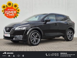 Nissan Qashqai 1.3 MHEV Xtronic Tekna Plus Automaat / Cold pack / HUD / Trekgewicht 1800 kg / Panoramadak / Stuur- en stoelverwarming / Elektrische achterklep / Rondomzicht camera / Adaptief cruise control /