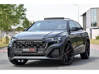 Audi Q8 60 TFSI e quattro Pro Line S Competition. RS Zetels, 4W sturing, Softclose, Pano, Laser, B&O, 360 3D, Trekh, Keyless, 23"!