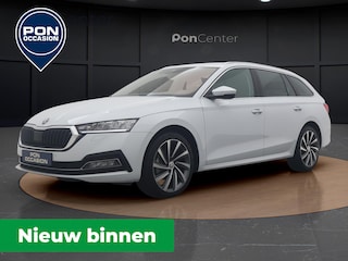 Skoda Octavia Combi 1.5 e-TSI Business Edition Plus | 18"| Elekt. verst. best.stoel | Leder | Side Assist | Elek. Achterklep |