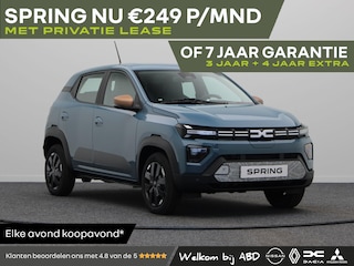 Dacia Spring Extreme 65pk | DC lader 30 kW | Parkeersensoren voor/achter | Achteruitrijcamera |