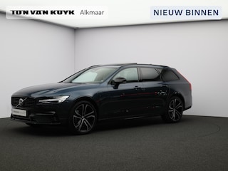 Volvo V90 T6 350PK Plug-in hybrid AWD Ultimate Dark / Long Range / Tailored Wool Contourstoelen / Luchtvering / 20" / 360gr Camera /Panoramisch Dak / Extra getint Glas