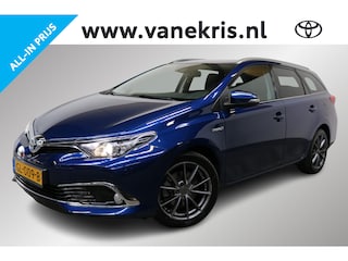 Toyota Auris Touring Sports 1.8 Hybrid Executive, Trekhaak, Stoelverwarming, Halfleder, NAVI, Parkeercamera, Sensoren!