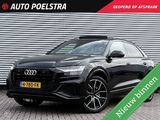 Audi Q8 50 TDI quattro Pro Line S Panoramadak Achterasbesturing Trekhaak Luchtvering B&O HUD Rondomzicht Camera Sluitbekrachtiging Sfeerverlichting Matrix LED