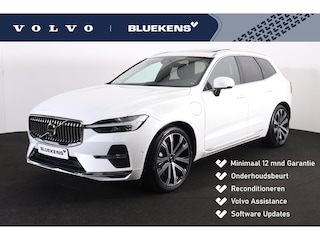 Volvo XC60 T8 Recharge AWD Plus Bright - Luchtvering - Panorama/schuifdak - IntelliSafe Assist & Surround - 360º Camera - Harman/Kardon audio - Adaptieve LED koplampen - Verwarmde voorstoelen, stuur & achterbank - Parkeersensoren voor & achter - Elektr. bedienb. voorstoelen met geheugen - Draadloze tel. lader - Extra getint glas - 21' LMV