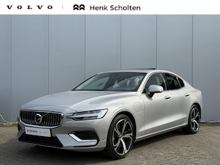 Volvo S60 Recharge T6 AWD AUT8 350PK Ultimate Bright | Harman/Kardon Premium Audio | Head-up display | Adaptive Cruise Control & Pilot Assist | Schuif-/kanteldak | 360Camera | BLIS Dodehoekdetectie | Power Seats incl. Memory | Semi Elektr. Trekhaak | Stoel & Stuurverwarming |