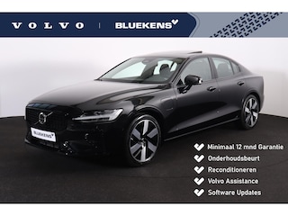 Volvo S60 Recharge T8 AWD Ultimate Dark - LONG RANGE - Panorama/schuifdak - IntelliSafe Assist & Surround - 360º Camera - Harman/Kardon audio - Adaptieve LED koplampen - Verwarmde voorstoelen, stuur & achterbank - Parkeersensoren voor & achter - Elektr. bedienb. voorstoelen met geheugen - Head up display - 19' LMV
