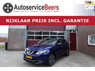 Nissan Qashqai 1.2 Tekna, Trekhaak, 360 Camera, Leder, Stoelverwarming, Panodak, PDC, Navi, Rijklaarprijs incl. garantie.
