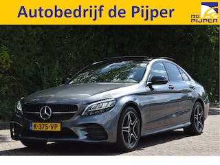 Mercedes-Benz C-klasse 180 Business Solution AMG | NL-Auto | 360 gr. camera | Pano.dak | Afn.haak | Carplay | Full LED