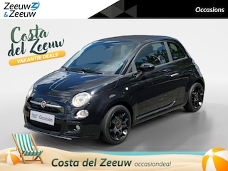 Fiat 500 0.9 TwinAir Lounge | CABRIO | SPORT | PDC | DIGITAAL DISPLAY | ROOD INTERIEUR | LAGE KM STAND | 1 JAAR GARANTIE